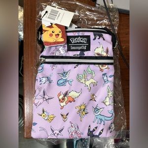 Loungefly Eevee Pokemon Eeveelutions Passport Crossbody Bag $25
